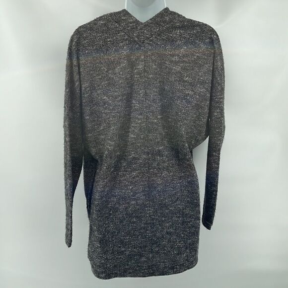 Z by Zella open front cardigan sweat shirt pockets marled black white grey gray - Picture 8 of 14